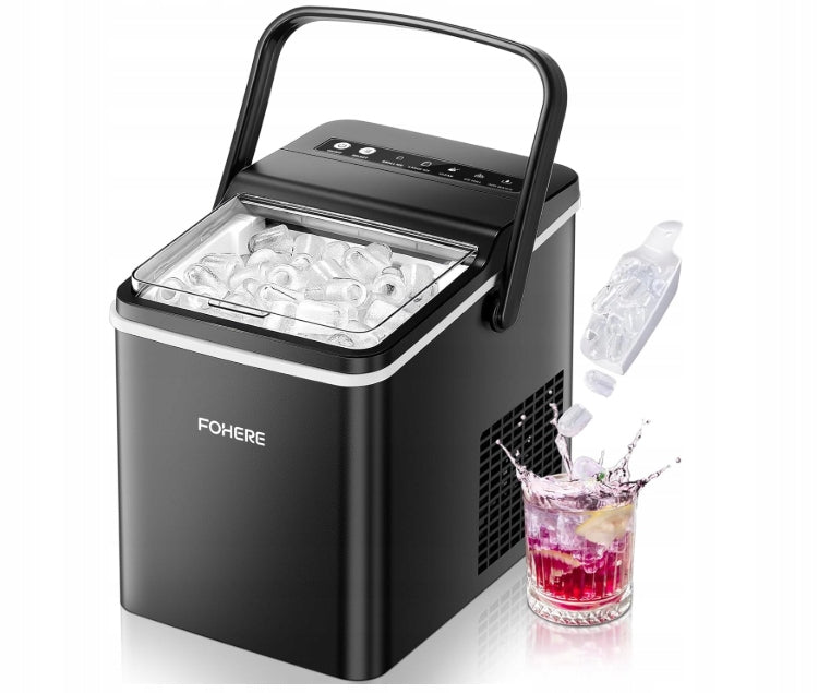 FOHERE ICE MAKER 14 KG/24H 2 SIZES SELF-CLEANING