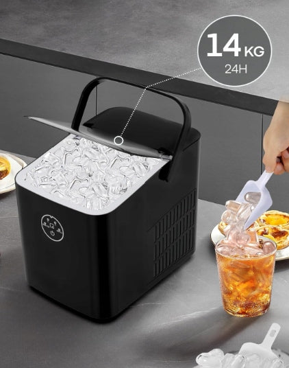 FOHERE Ice Maker 14 kg/24h Automatic Ice Machine Black Manufacturer code ICM1262A