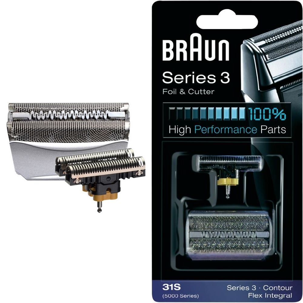 FOIL + BLADE BLOCK BRAUN 31S FOR SHAVERS SERIES 3 PACKAGE COMBI ORIGINAL!
