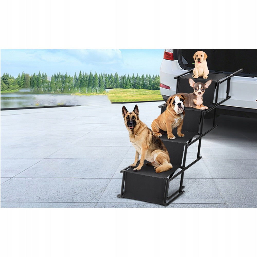 FOLDABLE DOG STEPS 4 STEPS FOR JEEP SUV BLACK DURABLE Manufacturer code Składane schody dla zwierząt