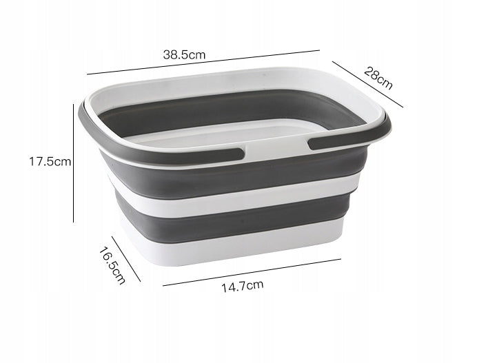 FOLDING BASKET UNIVERSAL LAUNDRY BOWL SILICONE FOR UNDERWEAR CAMPING Manufacturer code SKŁADANY UNIWERSALNY KOSZ SILIKONOWY 8,5L