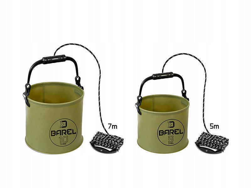 FOLDING BUCKET FOR DRAWING WATER DELPHIN BAREL 10L + 7m Brand Delphin