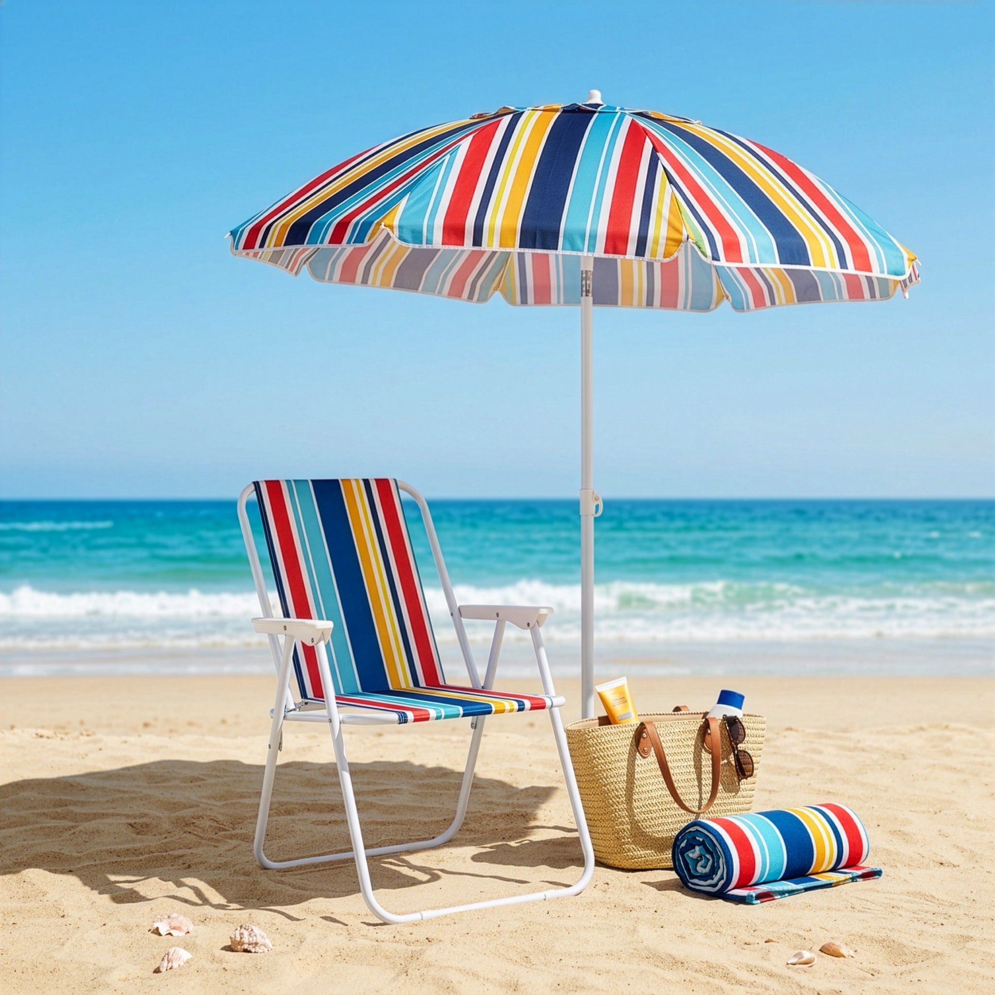 FOLDING CAMPING BEACH CHAIR WITH BACKREST CAMPELA Manufacturer code CA0005STR