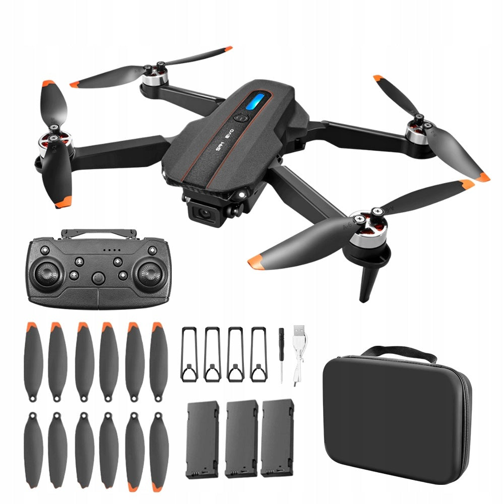 FOLDING DRONE TWO CAMERAS WIFI HD TOY HOVER 100m 3x BATTERY 1080p