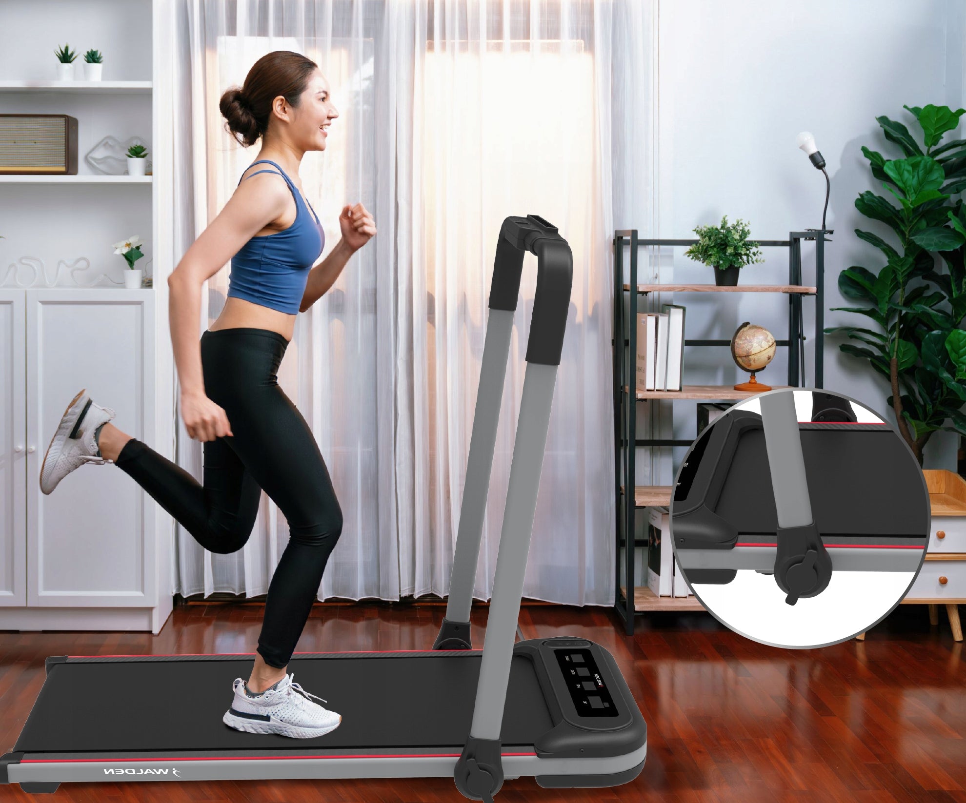 FOLDING ELECTRIC TREADMILL 10 KM/H WALDEN F2600 Packaging status original