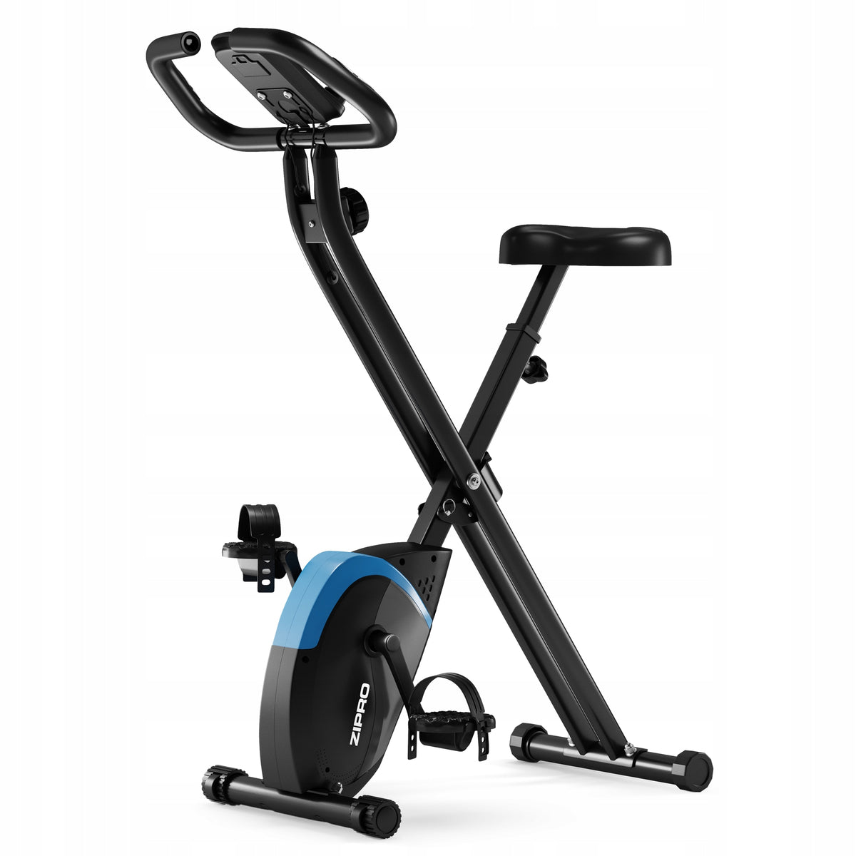 FOLDING Exercise Bike Home Stationary Bike up to 110kg - ZIPRO