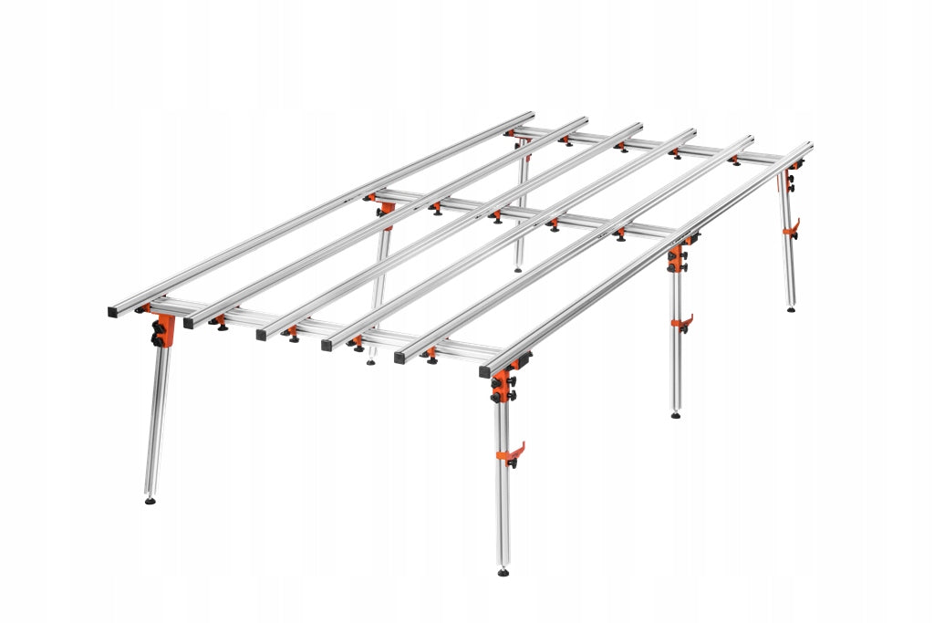 FOLDING GLAZING TABLE FOR LARGE FORMATS 360X150X80CM 250KG *