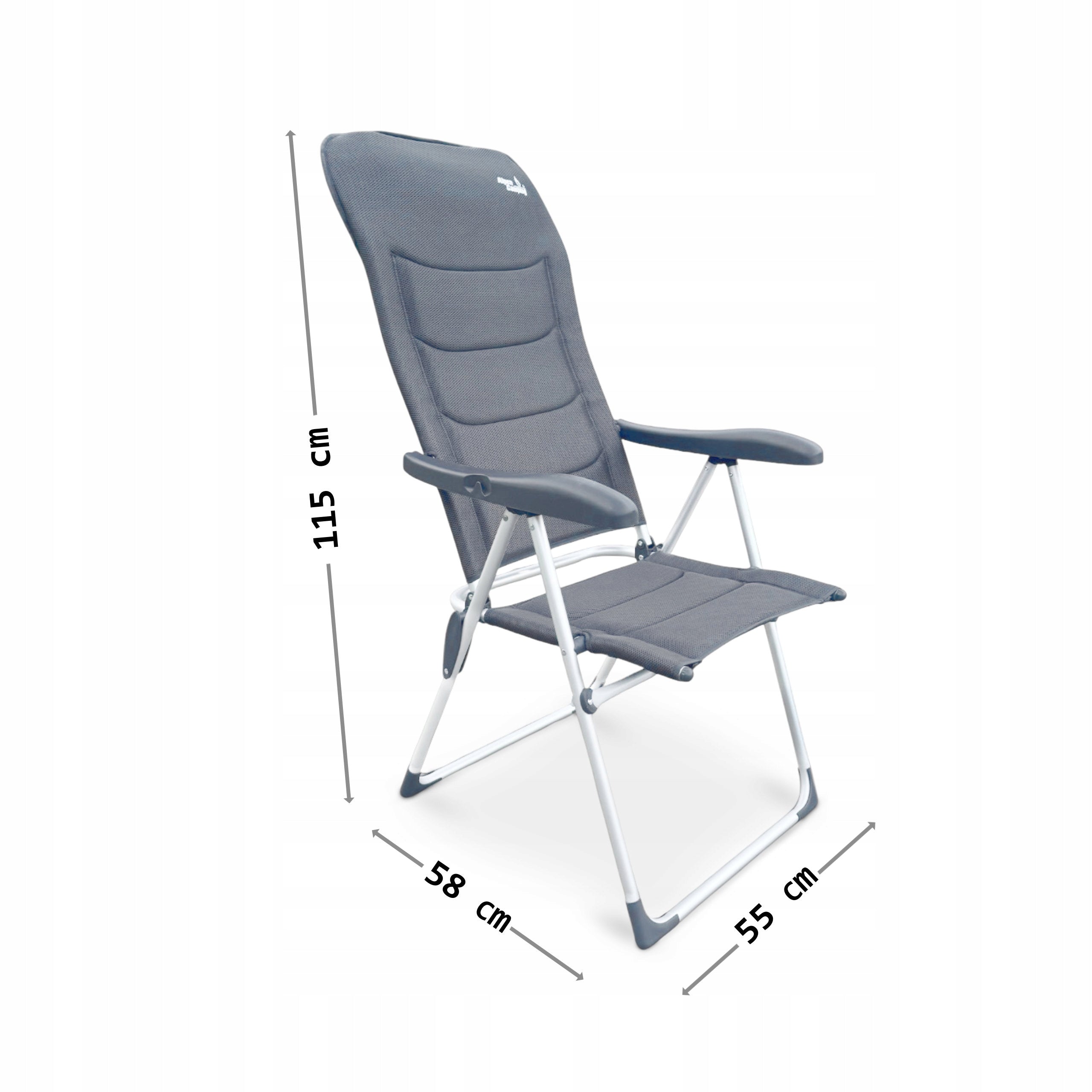 FOLDING HIKING CHAIR WITH BEACH BACKREST CAMPING FISHING Manufacturer code KRZESŁO TURYSTYCZNE WĘDKARSKIE CAMPING