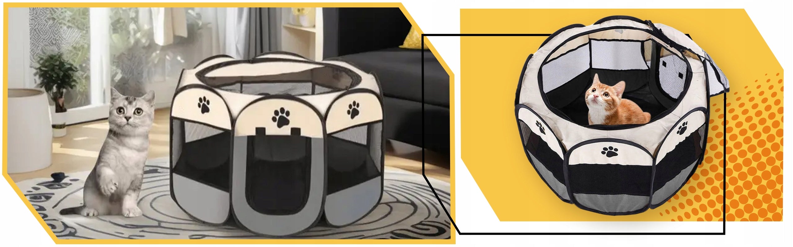 FOLDING PLAYPEN LIGHT FOR CAT RABBIT PUPPIES BED FOR HOME L Manufacturer code DLA ZWIERZĄT KOTA PSÓW DO DOMU ZABAWY DUŻY XL