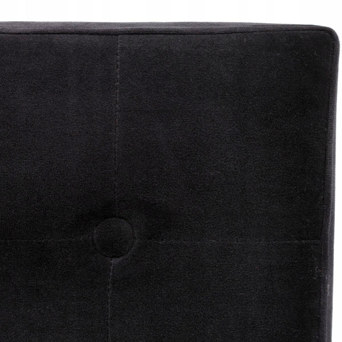 FOLDING POUF WITH STORAGE POUF 2IN1 FASHIONABLE FOOTREST BLACK SEAT 38X38CM Brand Atmosphera