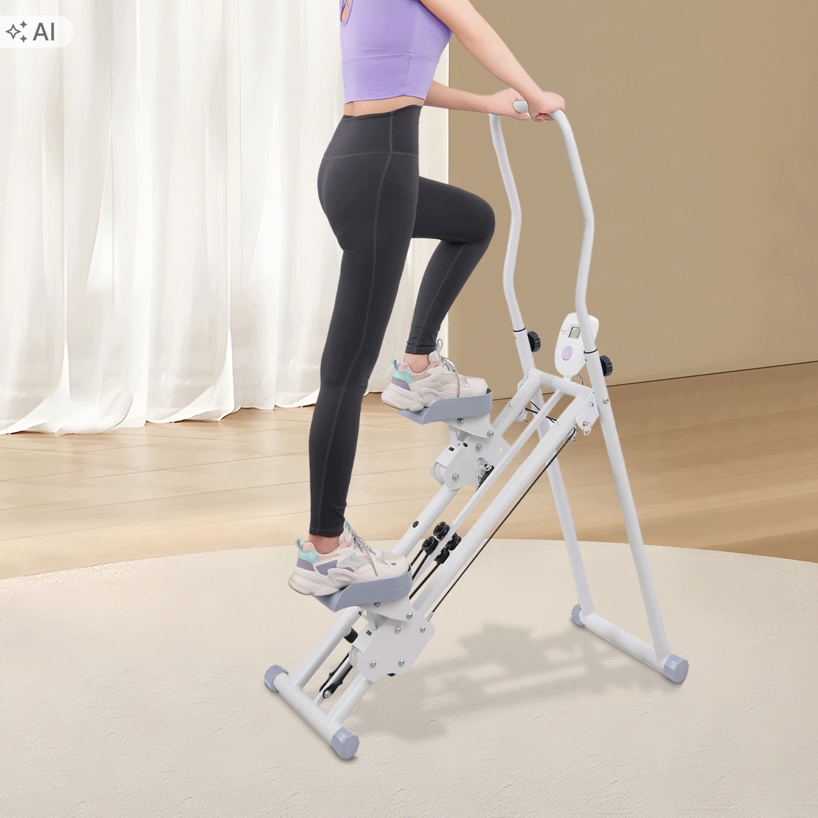 FOLDING STEPPER FOLDING CLIMBER TRAINER WITH LCD DISPLAY Brand no brand