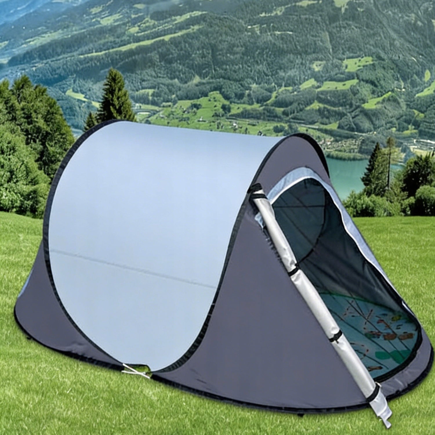 FOLDING TENT AUTOMATIC BEACH TOURIST WITH UV FILTER + MAT Manufacturer code 944053