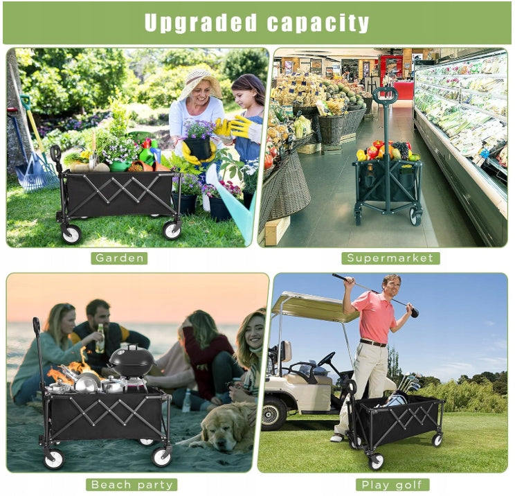 FOLDING TRANSPORT TROLLEY 65 LOAD 100 KG EASILY FOLDABLE Kind trolley