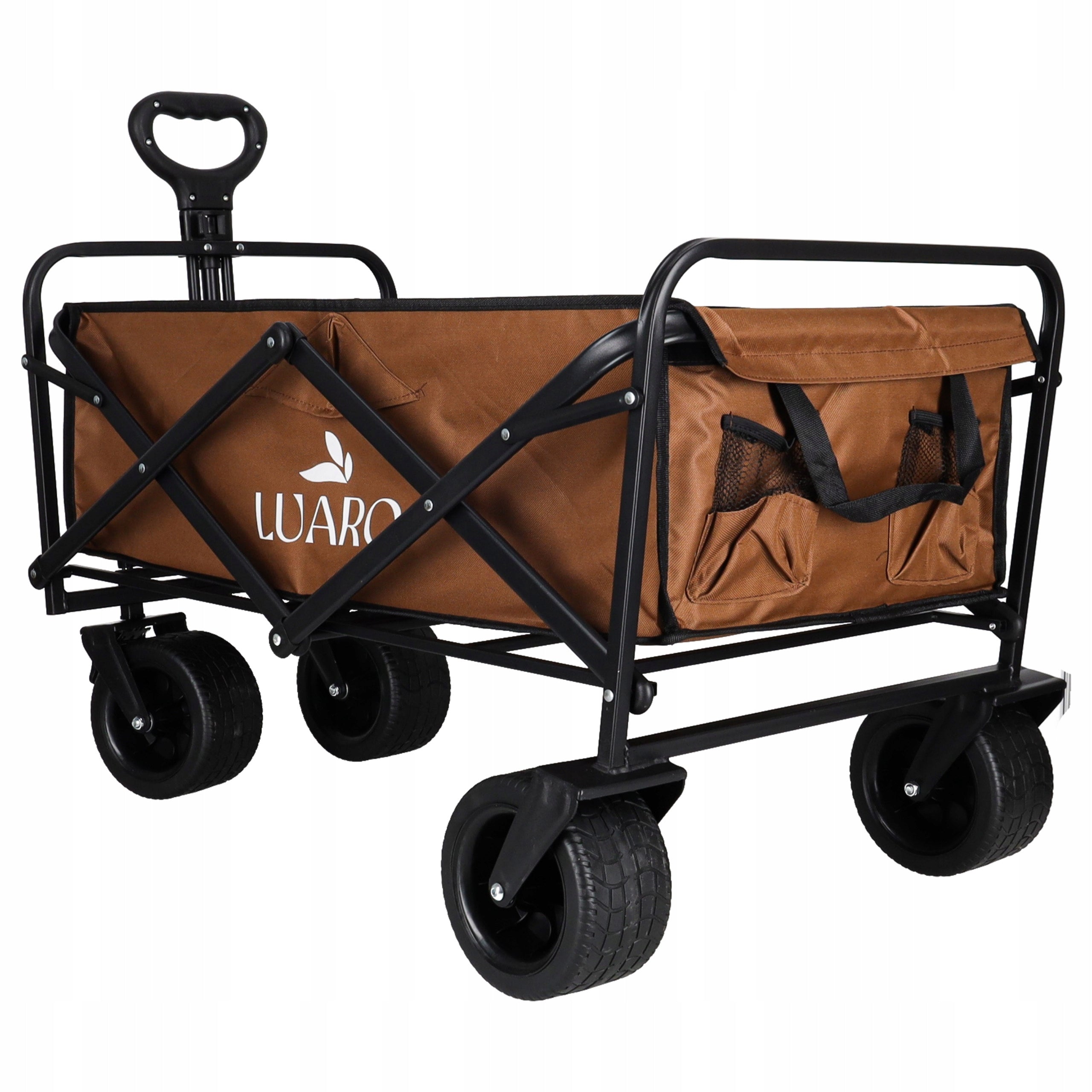 FOLDING TRANSPORT TROLLEY WITH CAMPING BEACH TOURIST TABLE Brand Ikonka