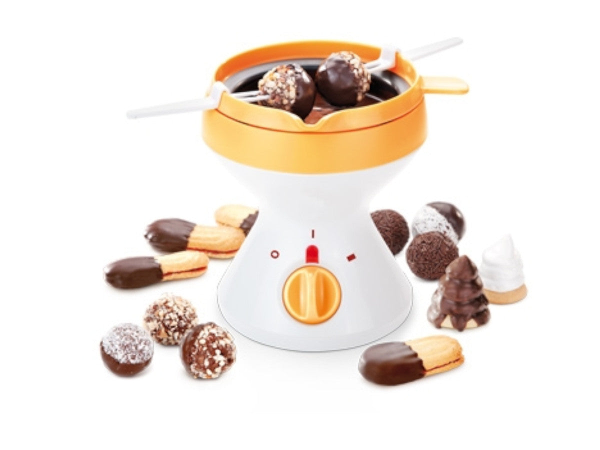 FONDUE FOR CHOCOLATE WITH FORKS 6EL HEATER FOUNDE TESCOMA 0,35L Packaging status original