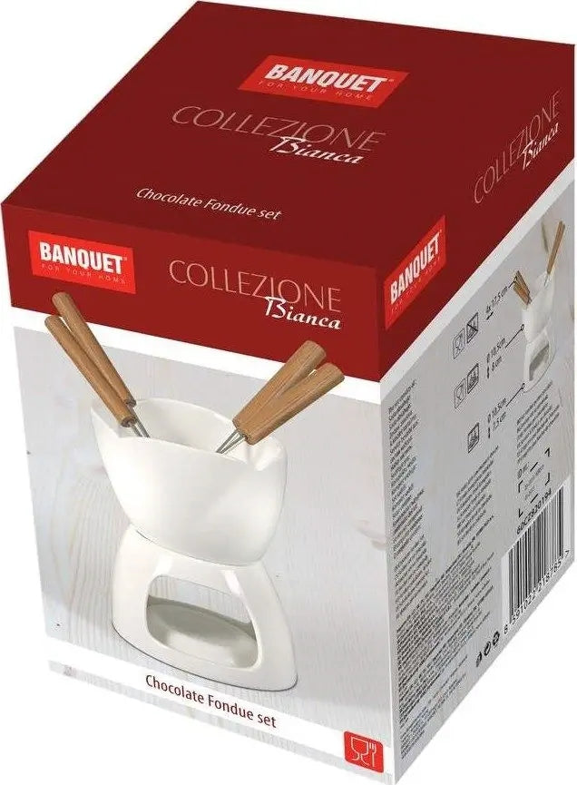 FONDUE FOR CHOCOLATE with forks Collezione Bianca founde EAN (GTIN) 8591022218785