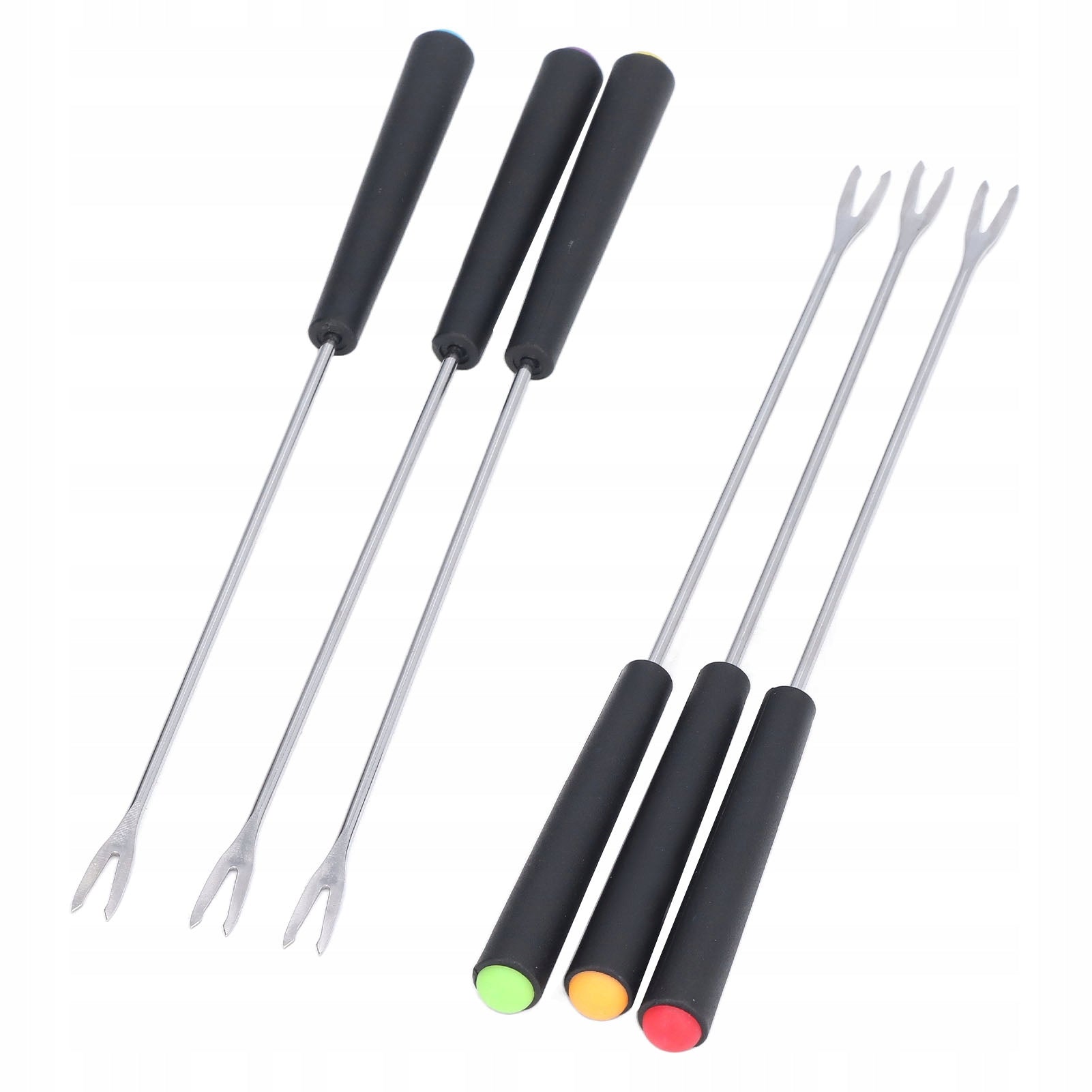 FONDUE FORKS SET OF STEEL WITH HANDLE 6PCS