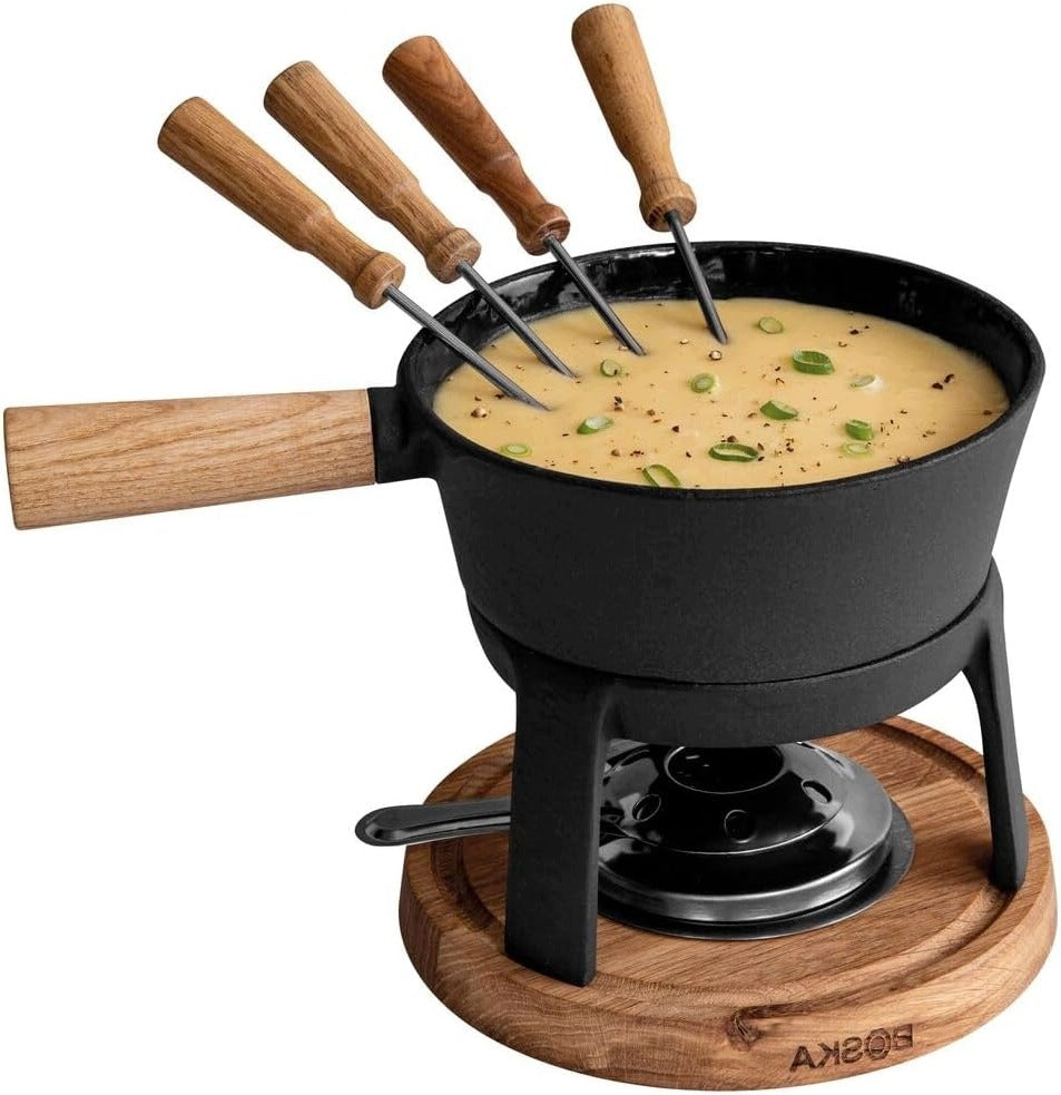 FONDUE PRO SET FOR EACH COOKTOP 1,2 L CAST IRON DISH