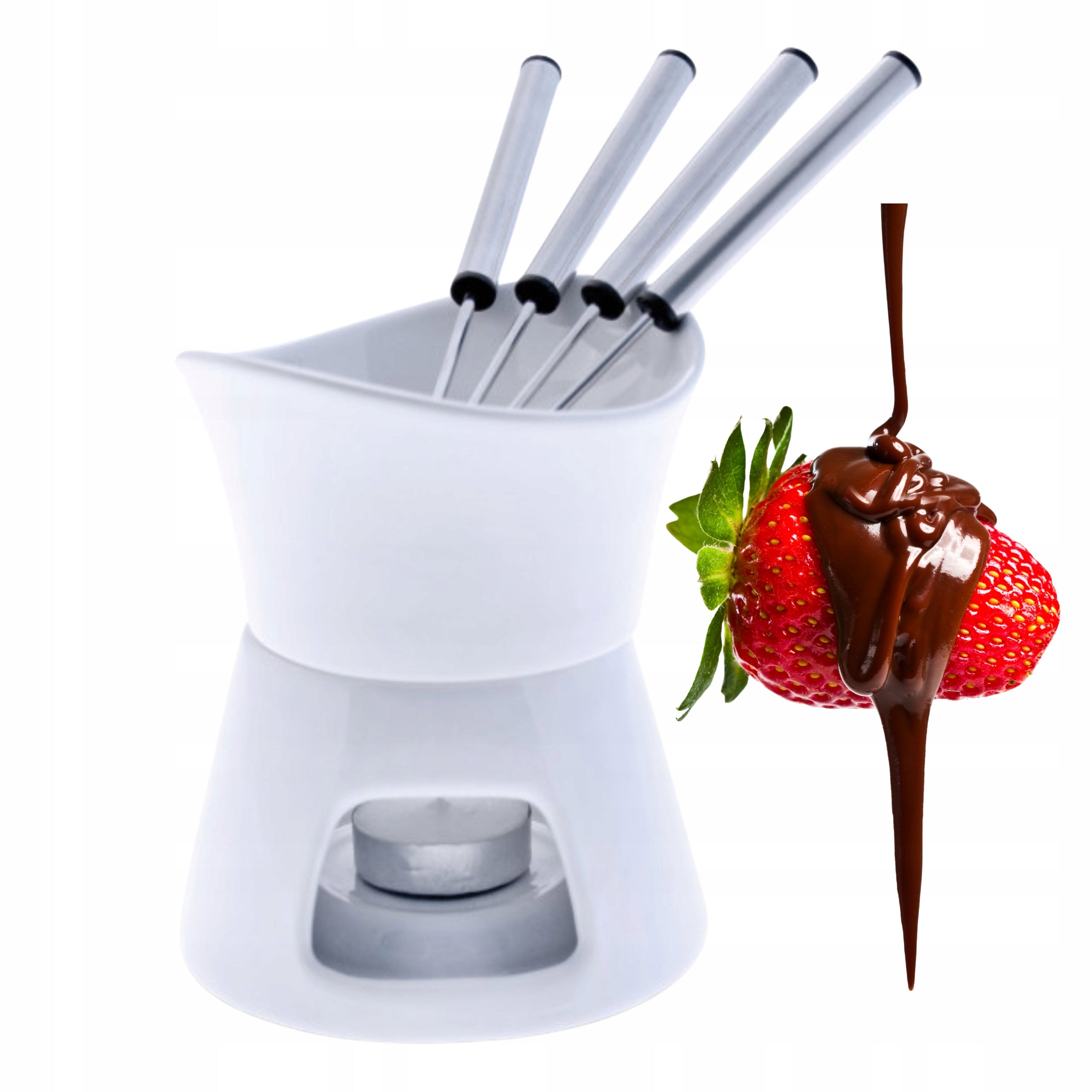 FONDUE for CHOCOLATE for 4 People Porcelain Swissmar