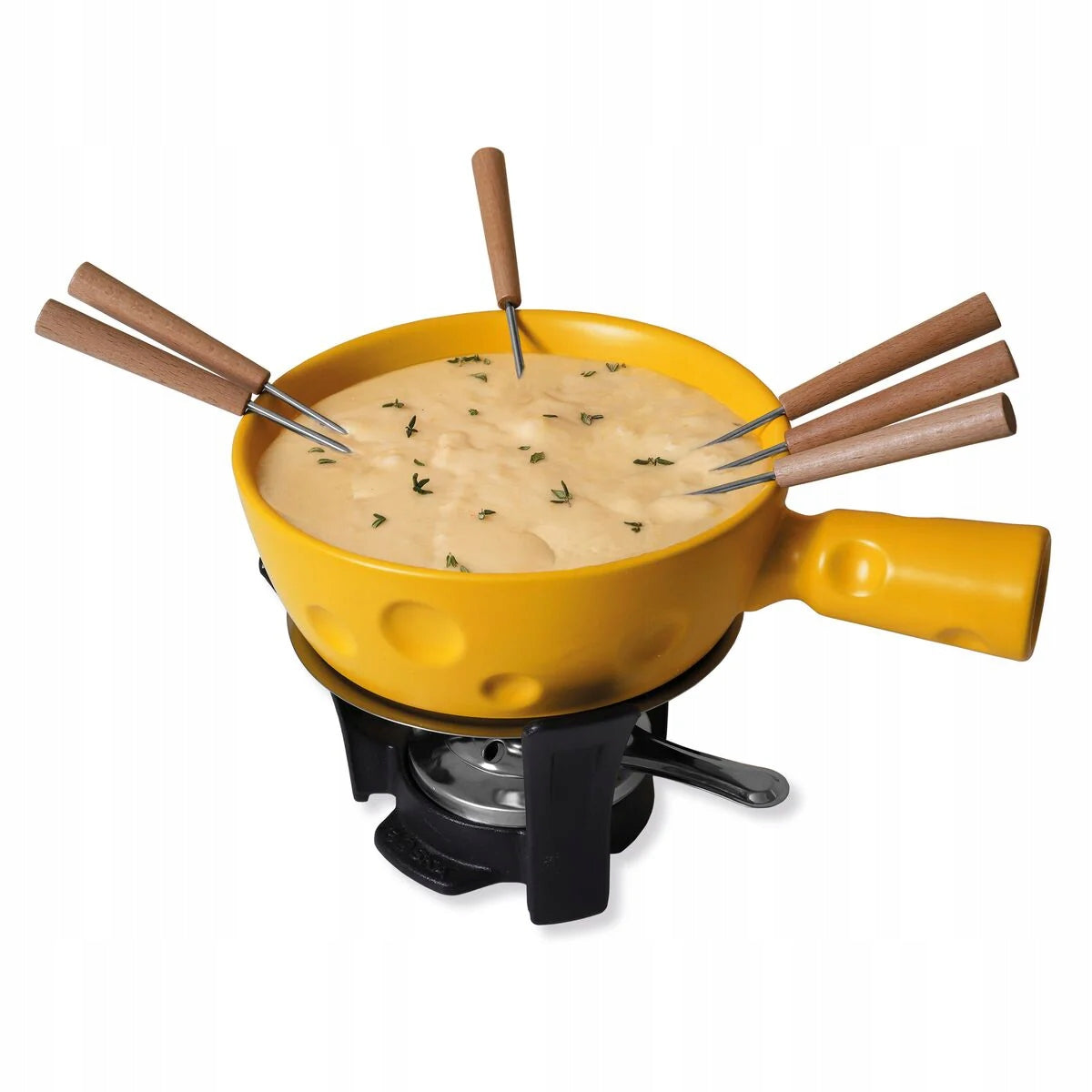 FONDUE set for 6 people BOSKA Super Cheesy Burner Forks GIFT Packaging status original