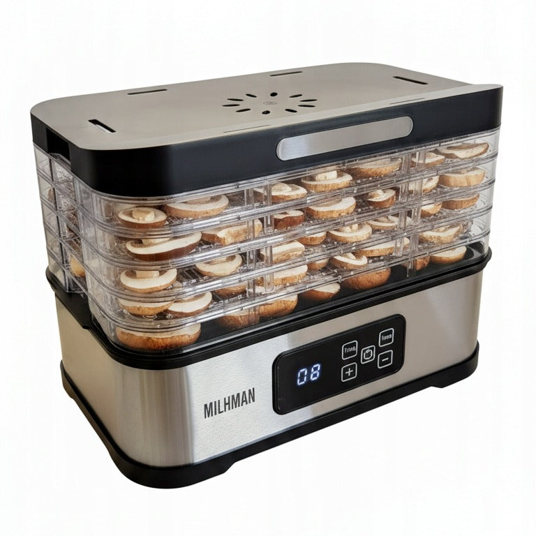 FOOD DRYER FOR FRUIT MUSHROOM 400W TIMER ADJUSTABLE 5 SIT Packaging status original
