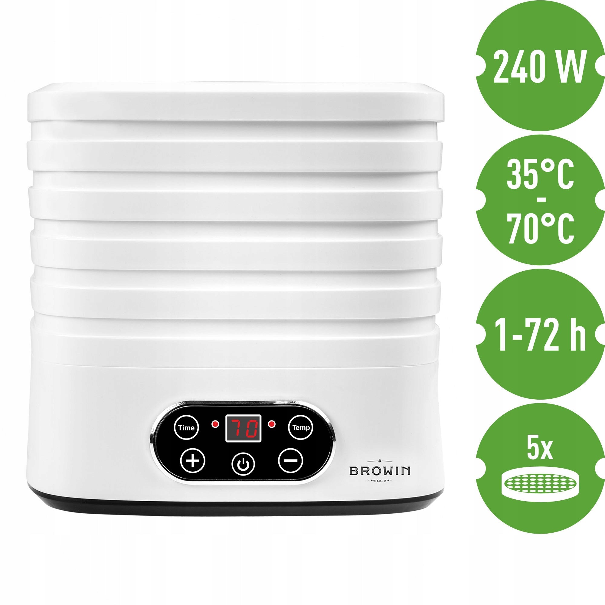 FOOD DRYER TEMPERATURE CONTROL 240W