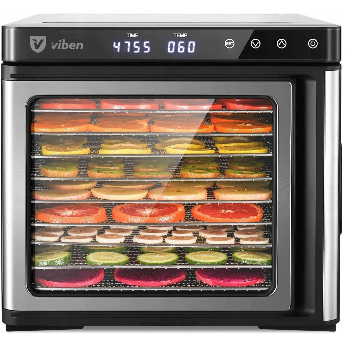 FOOD GRADE VEGETABLE MUSHROOM AND FRUIT DRYER 1000W 9 TRAY STEEL Packaging status original