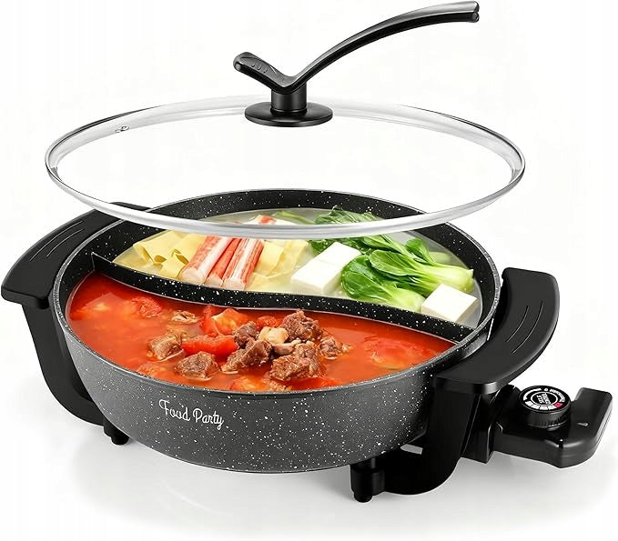 FOOD PARTY HOT POT ELECTRIC POT 6L WITH PARTITION