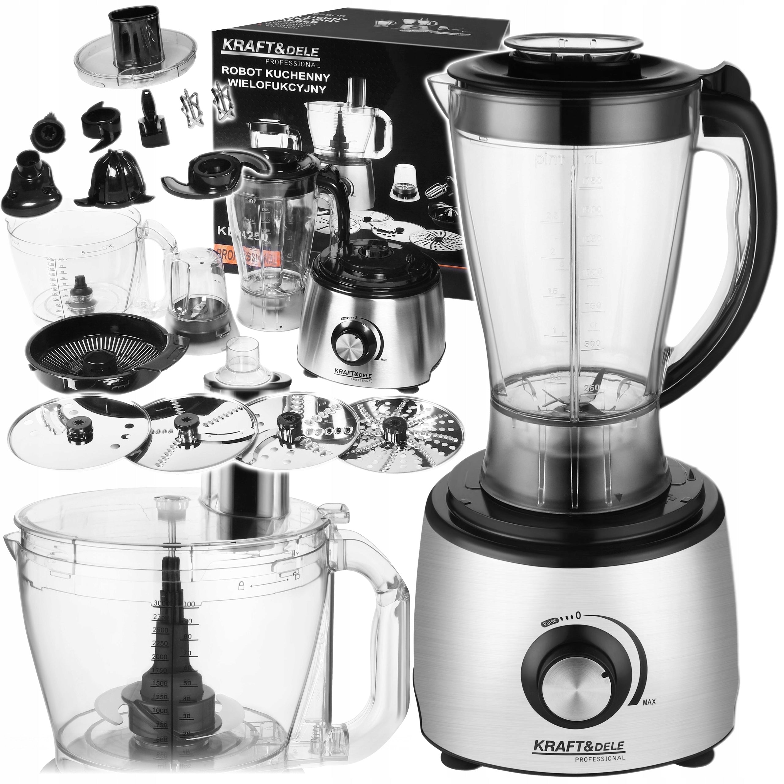 FOOD PROCESSOR MULTIFUNCTIONAL 1800W 3L CITRUS JUICER GRINDER KD4250