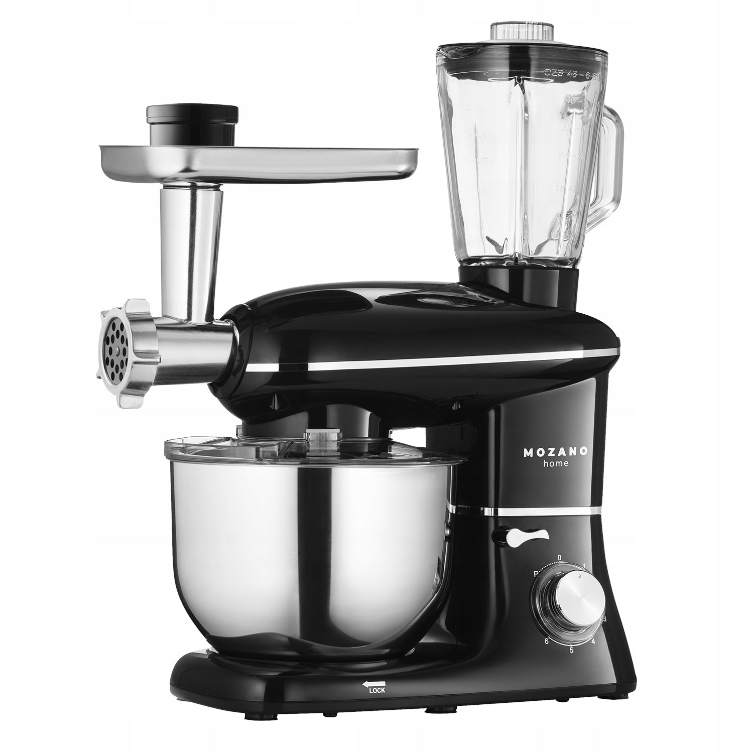 FOOD PROCESSOR PLANETARY MEAT MACHINE MIXER BLENDER 6in1 STRONG Dominant color black