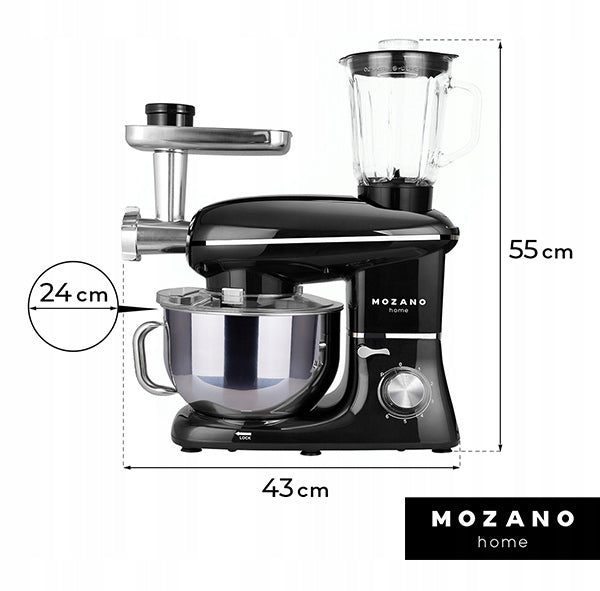 FOOD PROCESSOR PLANETARY MEAT MACHINE MIXER BLENDER 6in1 STRONG Operating modes pulsating