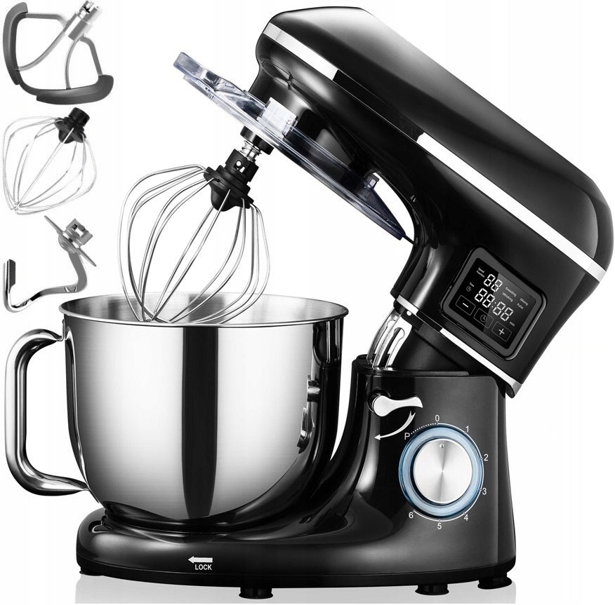 FOOD PROCESSOR PLANETARY MIXER KERCH MYCHEF HEATED BOWL BLACK 6,2L