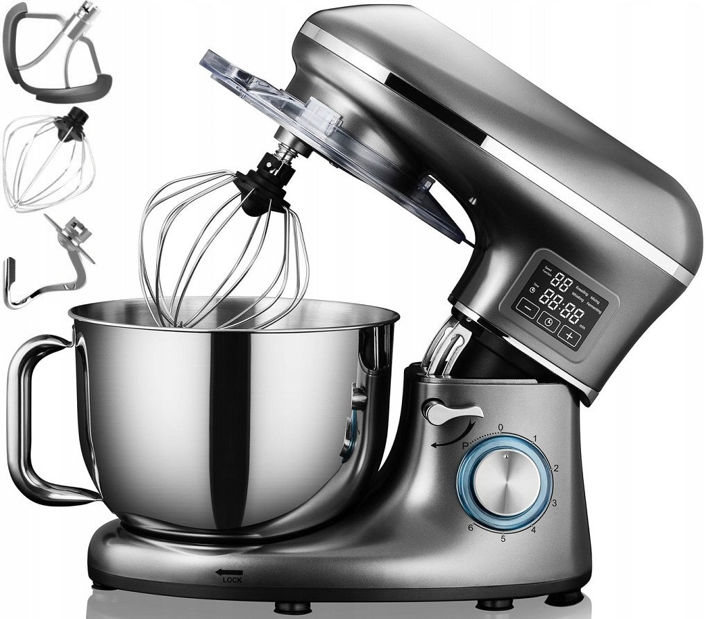 FOOD PROCESSOR PLANETARY MIXER KERCH MYCHEF HEATED BOWL GREY 6,2L