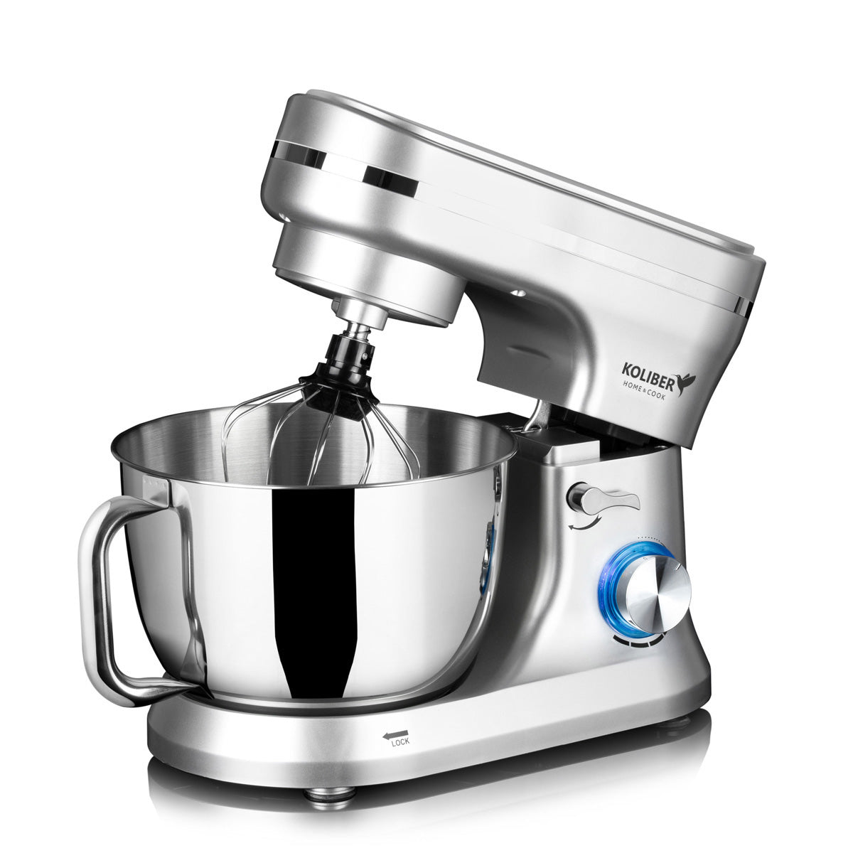 FOOD PROCESSOR PLANETARY MIXER KOLIBER X-2400-W 4.5L 6in1 MULTIFUNCTIONAL Dominant color silver/gray