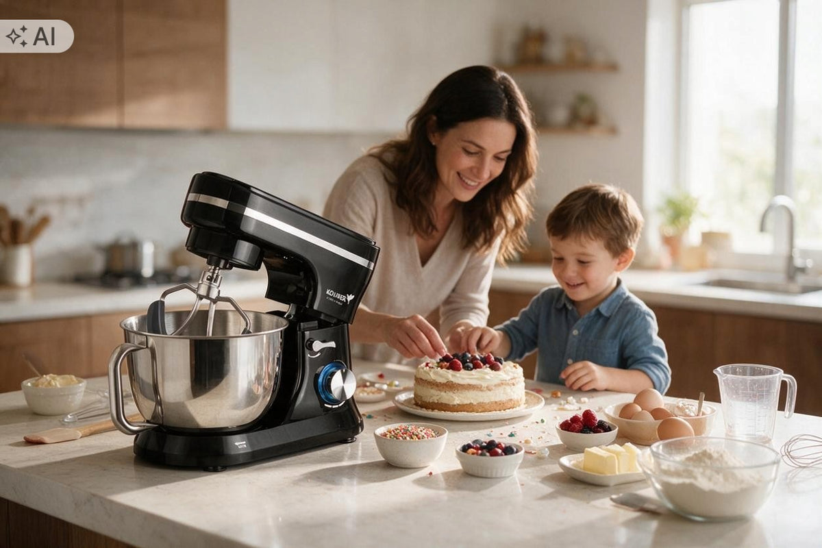 FOOD PROCESSOR PLANETARY MIXER KOLIBER X-2400-W 4.5L 6in1 MULTIFUNCTIONAL Manufacturer code KH-SM1045BK10-S