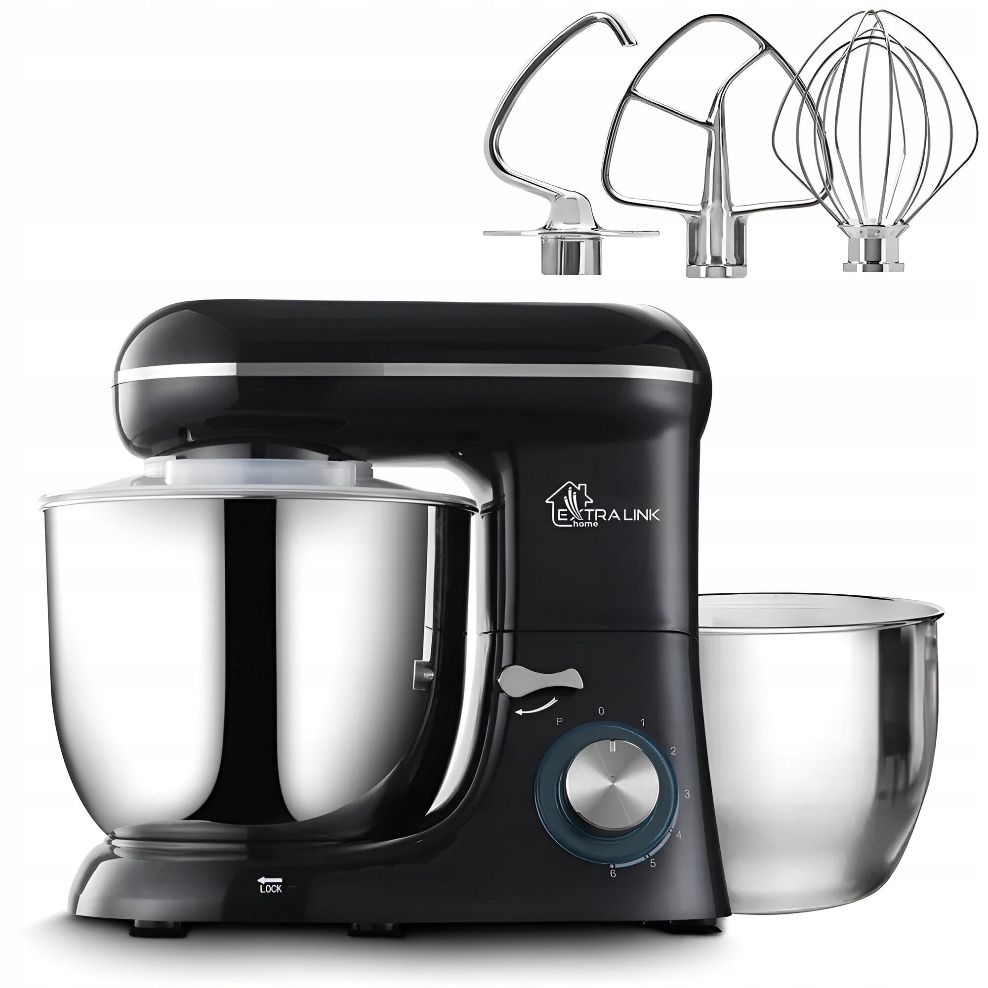 FOOD PROCESSOR PLANETARY MIXER POWERFUL 1300W 2 BOWLS