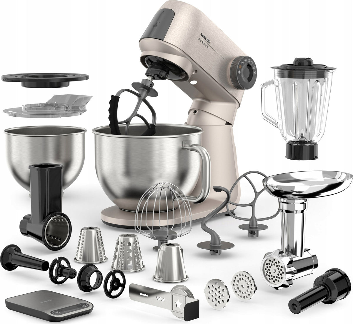 FOOD PROCESSOR PLANETARY MIXER WITH BOWL 5.5L and 4L cup 1.5L Strong 1500W