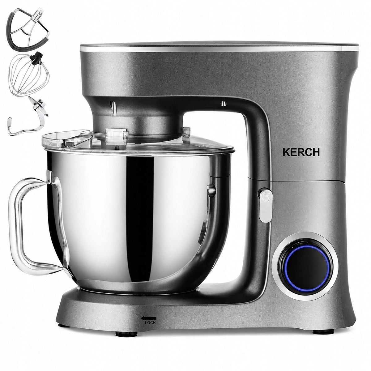 FOOD PROCESSOR PLANETARY MIXER WITH BOWL KERCH BAKER GREY 7L 3TIPS