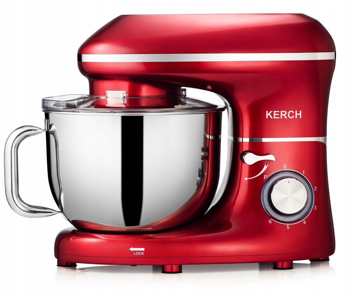 FOOD PROCESSOR PLANETARY MIXER WITH BOWL KERCH MYCHEF 4000W RED 6,2L Dominant color red