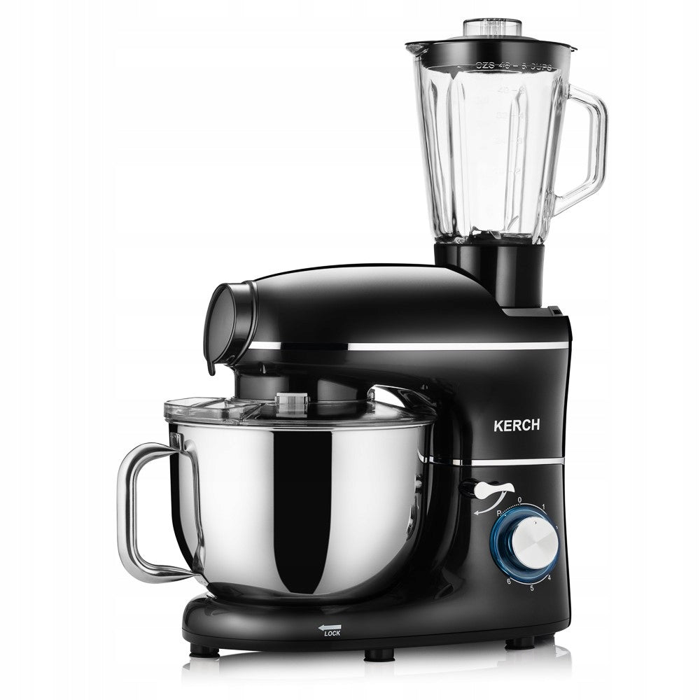 FOOD PROCESSOR PLANETARY MIXER WITH BOWL KERCH ROTARY 4000W BLACK 6,2L Dominant color black