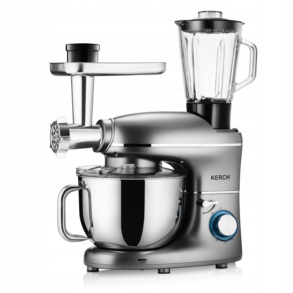 FOOD PROCESSOR PLANETARY MIXER WITH BOWL KERCH ROTARY 4000W GREY 6,2L Brand Kerch