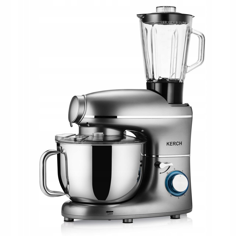 FOOD PROCESSOR PLANETARY MIXER WITH BOWL KERCH ROTARY 4000W GREY 6,2L Dominant color silver/gray