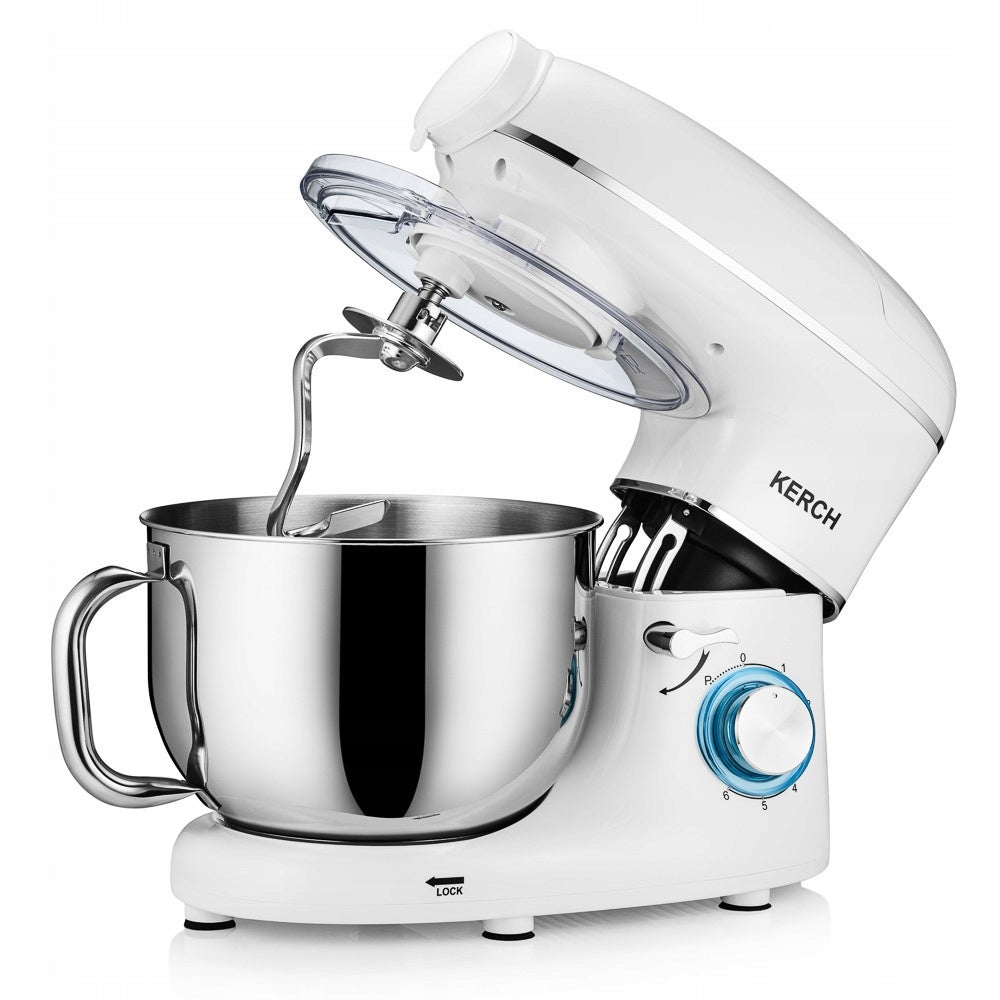FOOD PROCESSOR PLANETARY MIXER WITH BOWL KERCH ROTARY 4000W WHITE 6,2L Operating modes pulsating