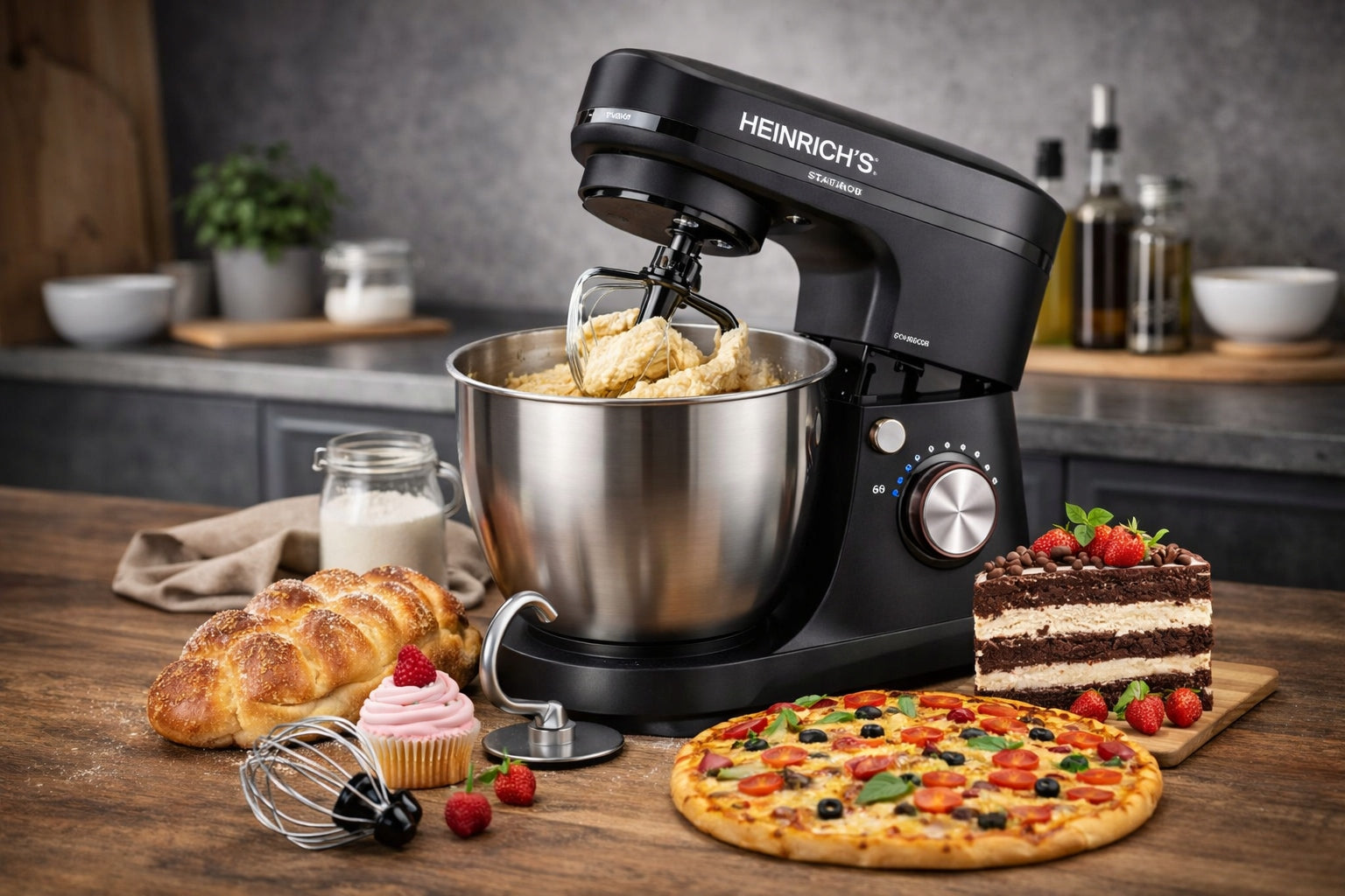 FOOD PROCESSOR Planetary 6L KNEADING MACHINE Mixer Cake Blender 1500W Manufacturer code 710239