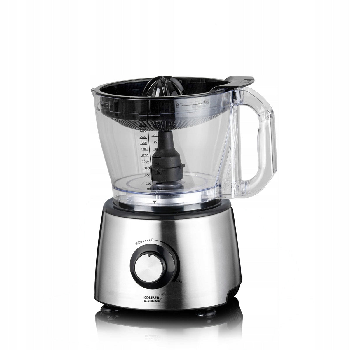 FOOD PROCESSOR X-1400-W MALAKSER SHREDDER JUICER BLENDER GRINDER Dominant color silver/gray
