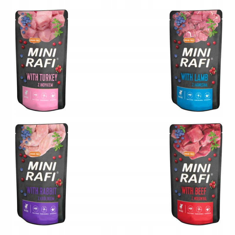 FOOD RAFI MINI SACHET MIX OF FLAVORS 20x150G FOR DOG