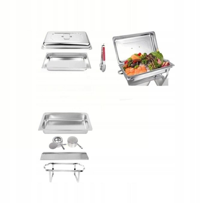 FOOD SERVICE HEATER DISH CAREGIVER BUFFET STAINLESS STEEL 11L,