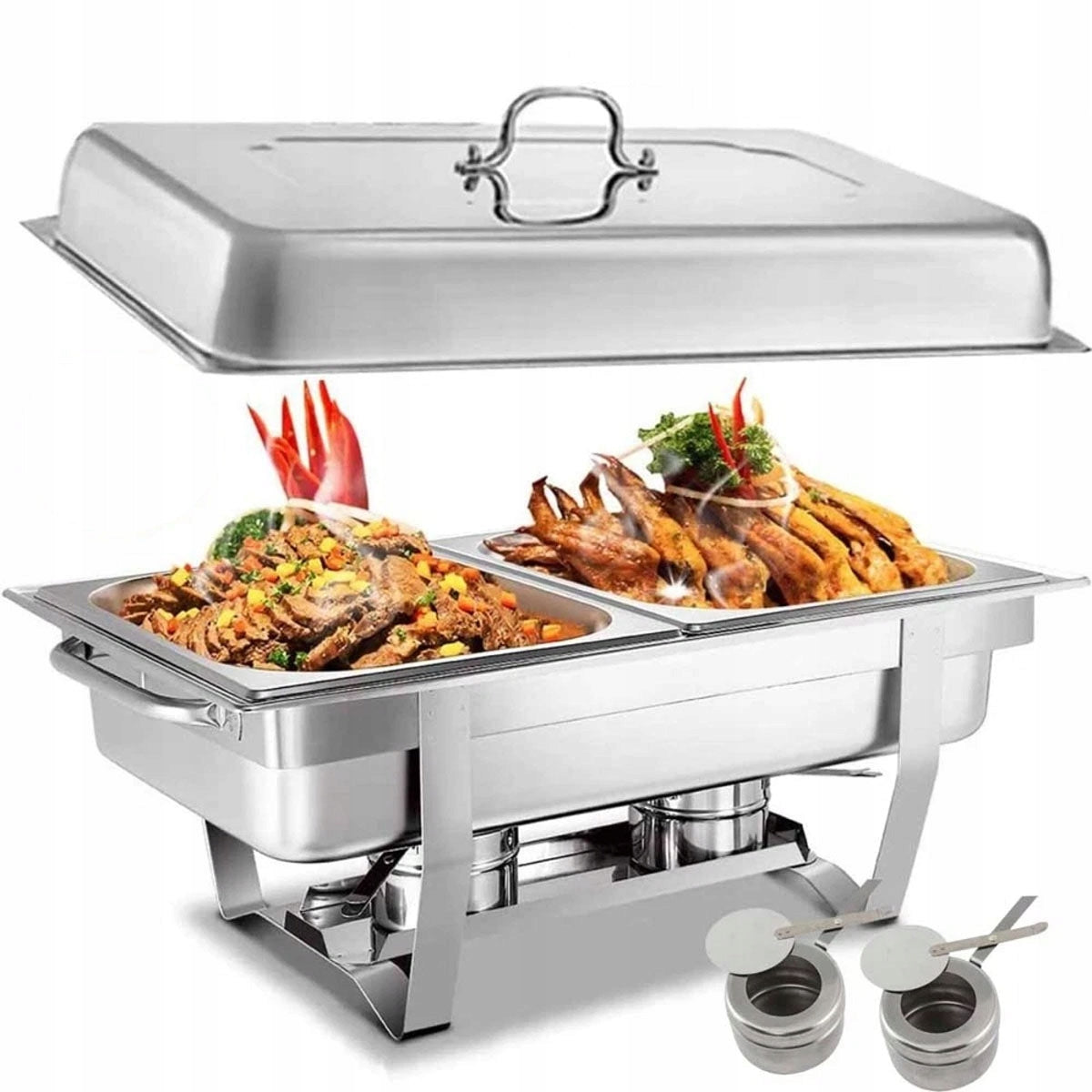 FOOD SERVICE HEATER DISH CAREGIVER BUFFET STAINLESS STEEL 9L,