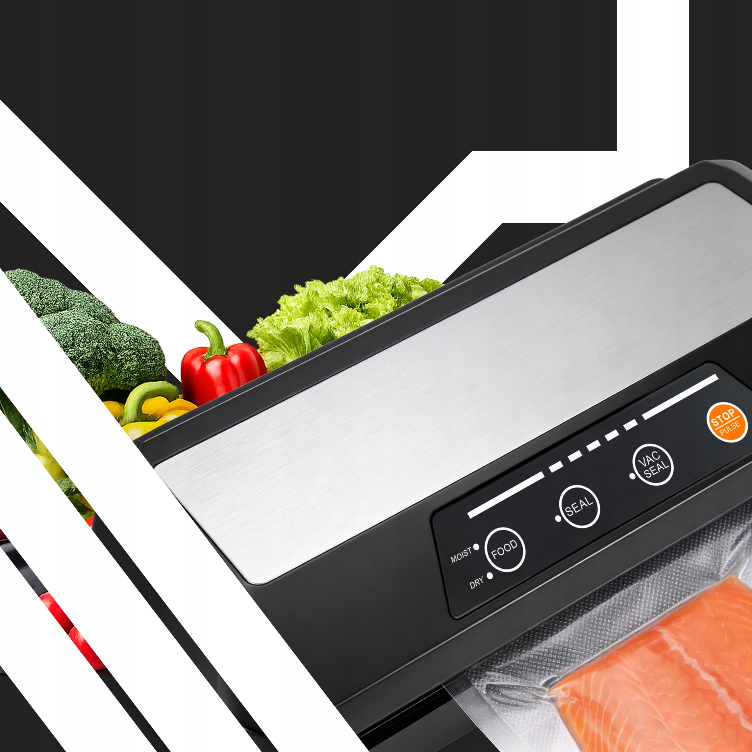 FOOD VACUUM WELDING MACHINE AUTOMATIC PACKING MACHINE 110W + FOIL ADAPTERS Power supply mains