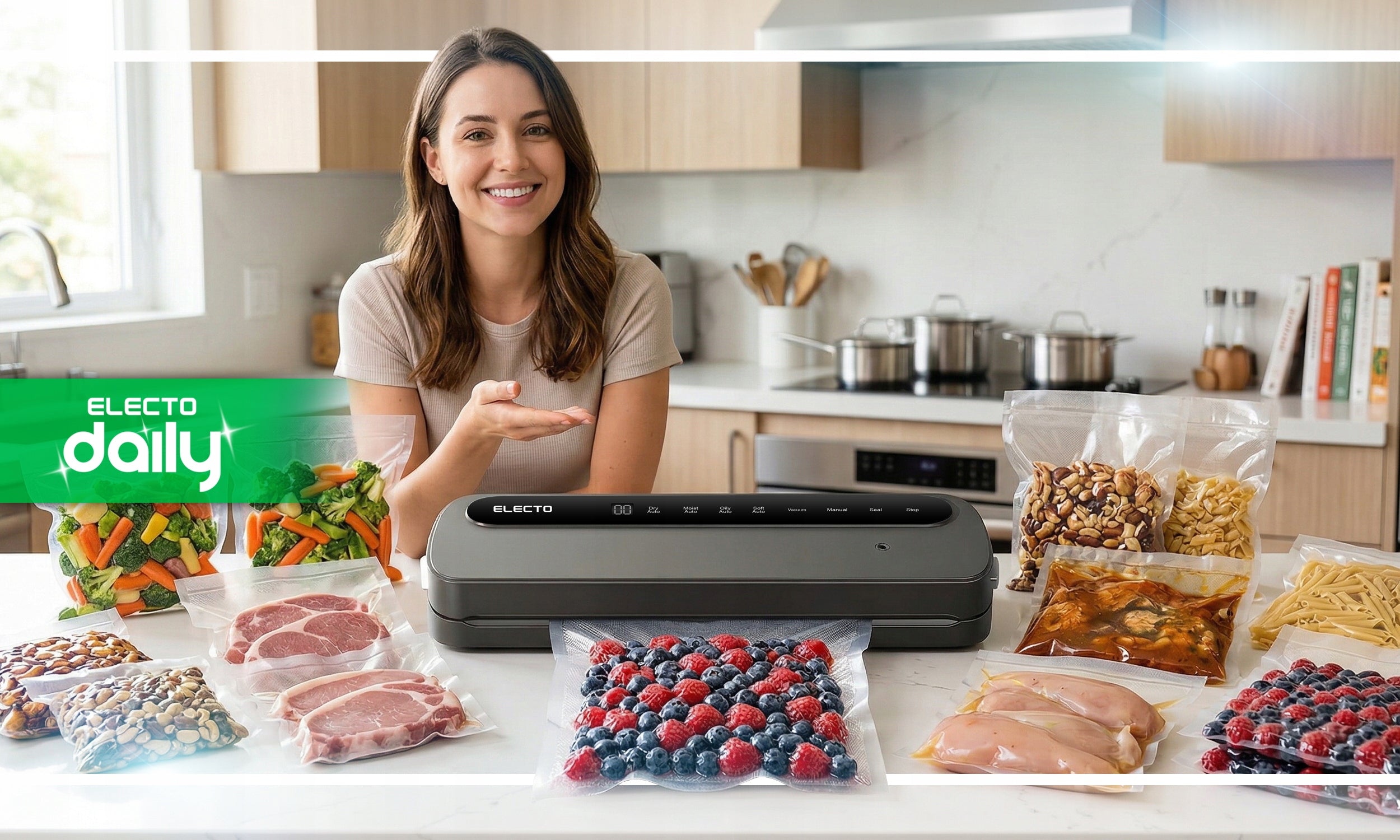 FOOD VACUUM WELDING MACHINE STRONG AUTOMATIC PACKAGING MACHINE +FOIL Maximum seal width 30 cm